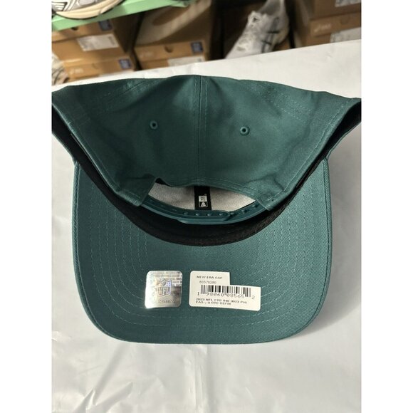 New Era Philadelphia Eagles 9Forty The League Green Adjustable SnapBack Hat Cap - Picture 3 of 5